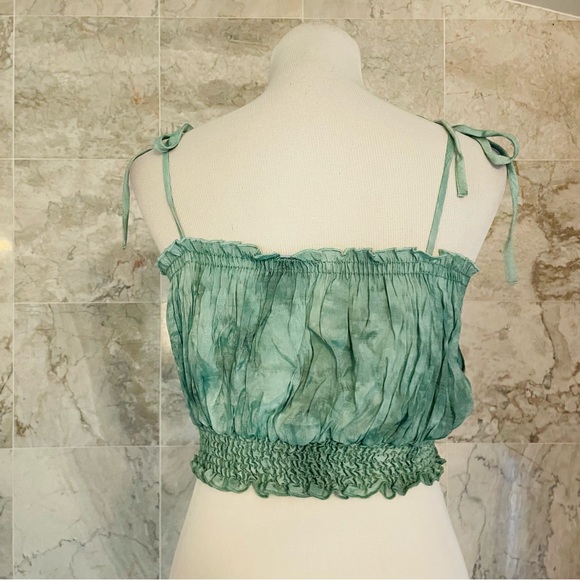 Lulus Tie-Dye Smocked Cropped Tank Top - Picture 5 of 7
